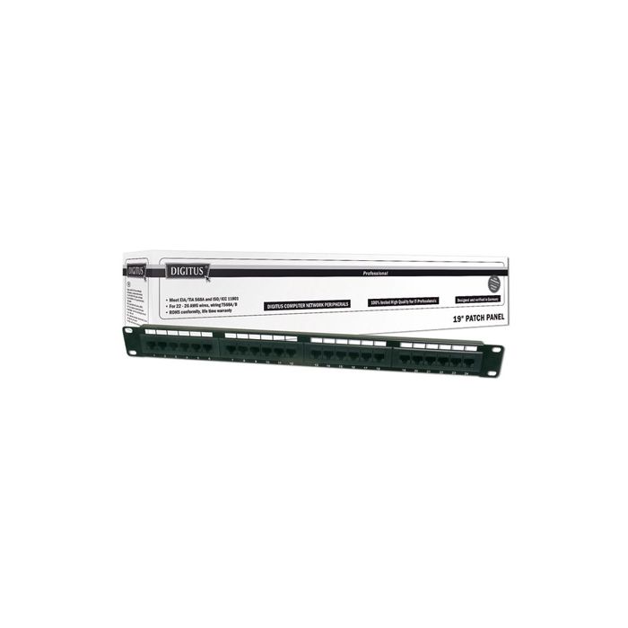 Digitus :: Patch panel  kat.5e 24 porty RJ45