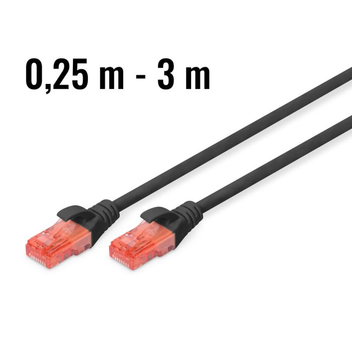 DIGITUS CAT 6 UTP patchcord Black