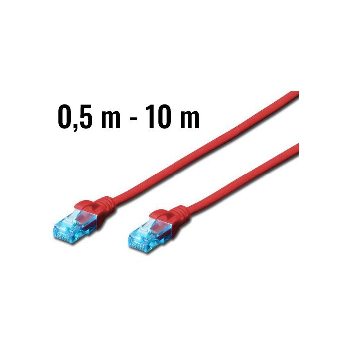 DIGITUS CAT 5e UTP patchcord Red