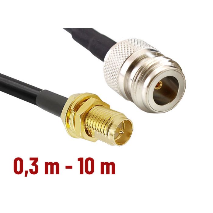 CNT 240 Assembled Antenna Cable with N-female – RP SMA-female