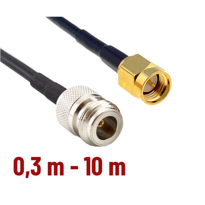 CNT 240 Assembled Antenna Cable with N-female – SMA-male