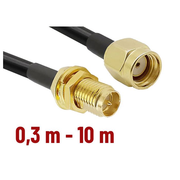 CNT 240 Assembled Antenna Cable with RP SMA-female – RP SMA-male