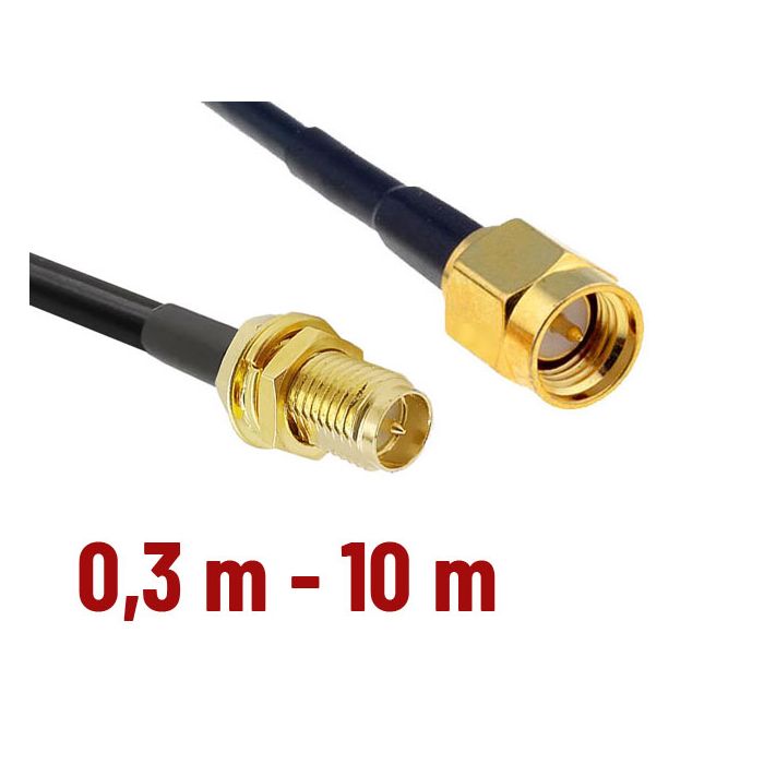 CNT 240 Assembled Antenna Cable with RP SMA-female – SMA-male