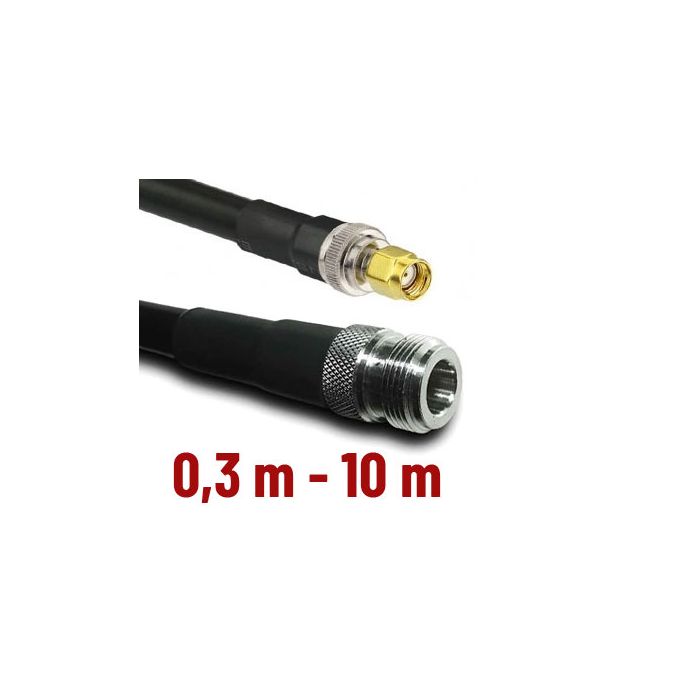 CNT 400 Assembled Antenna Cable with N-female – RP SMA-male