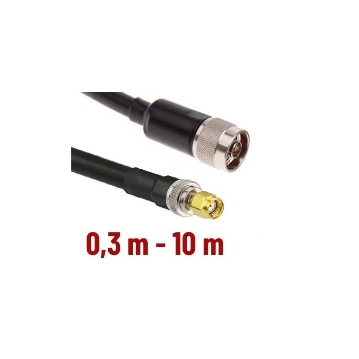 CNT 400 Assembled Antenna Cable with N-male – RP SMA-male