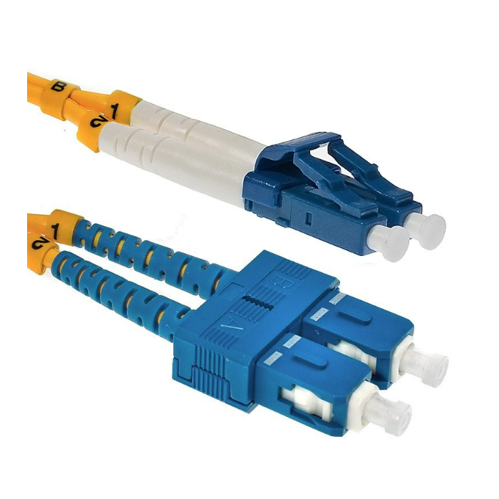 Fiber Optic-ConnLink Patchcord LC/UPC-SC/UPC, Single Mode 652D, Duplex