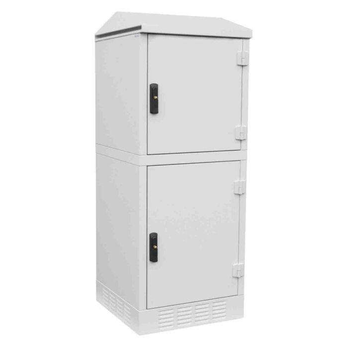 Mantar :: Outdoor cabinet 30U 19" 175/61/61 2 doors 18U and 12U for mounting on the drain SK-1.