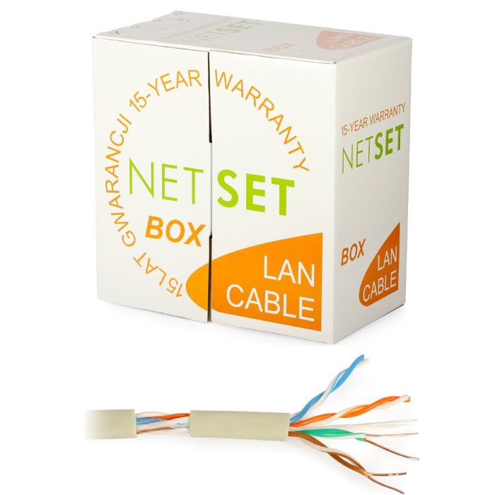 NETSET UTP CAT 5e BOX Ethernet Cable 100%Cu