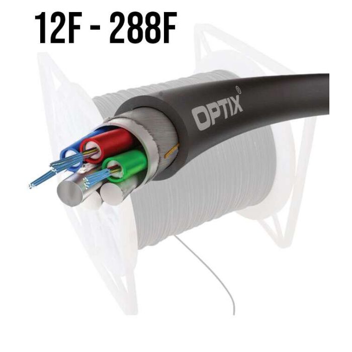 OPTIX DUCT Z-XOTKtsdDb ITU-T G.652D 3.0kN Optical Fiber Cable RELL 