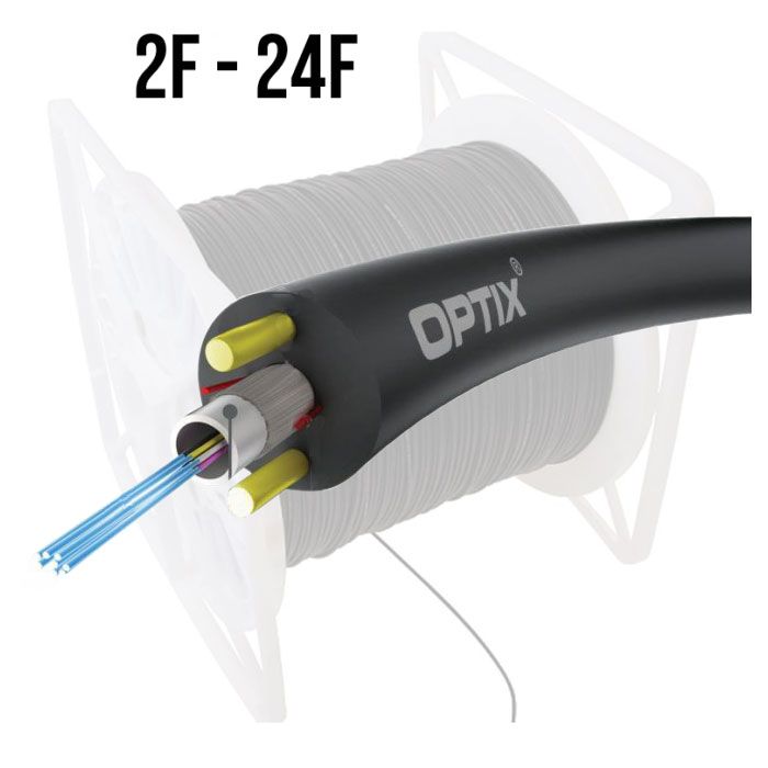 OPTIX GLASS Z-XOTKtcdDb ITU-T G.652D 1.0kN (40m SPAN) RELL