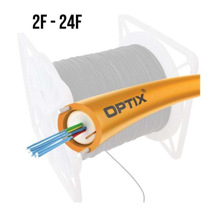 OPTIX cable DAC Z-XOTKtcd 24x9/125 ITU-T G.652D 1.2kN 4km REEL