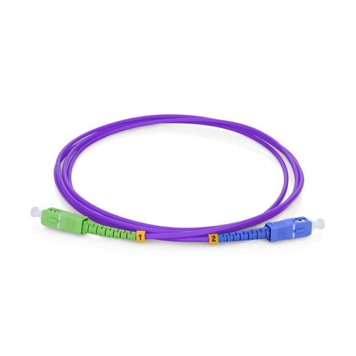 Fiber Optic-ConnLink Patchcord SC/APC-SC/UPC, Single Mode 657B3, Simplex