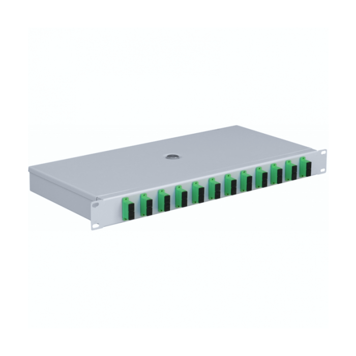 Mantar :: Fiber optic patch panel Rack 19" 1U SC 12 Duplex