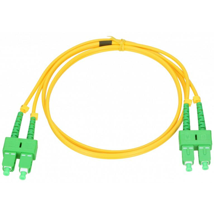 Fiber Optic-ConnLink Patchcord SC/APC-SC/APC, Single Mode 652D, Duplex