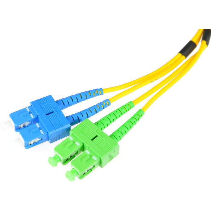 Fiber Optic-ConnLink Patchcord SC/APC-SC/UPC, Single Mode 652D, Duplex