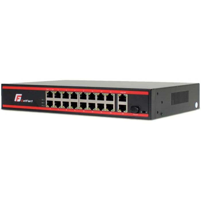 SWITCH POE GETFORT 16 X POE + 2GE UPLINK + 1 SFP 200W