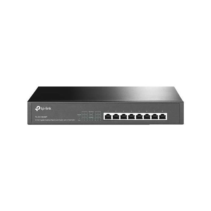 TP-Link :: 8-Port Gigabit PoE+ Switch, 8 Gigabit RJ45 Ports, 802.3at/af
