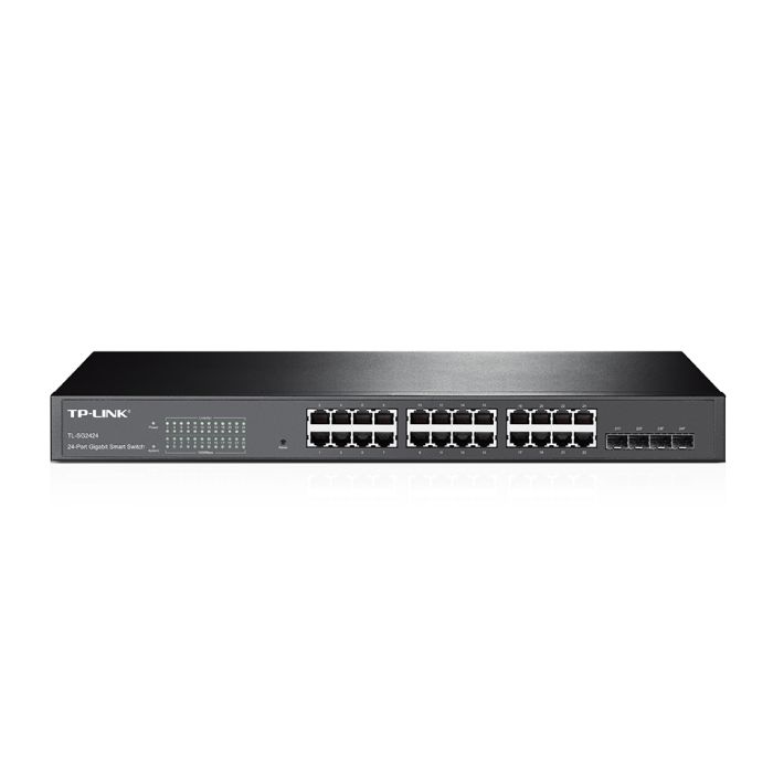 TP-Link :: SG2424 - Pure-Gigabit L2 Managed Switch, 24x 10/100/1000Mbps RJ45 ports, 4 combo SFP slots