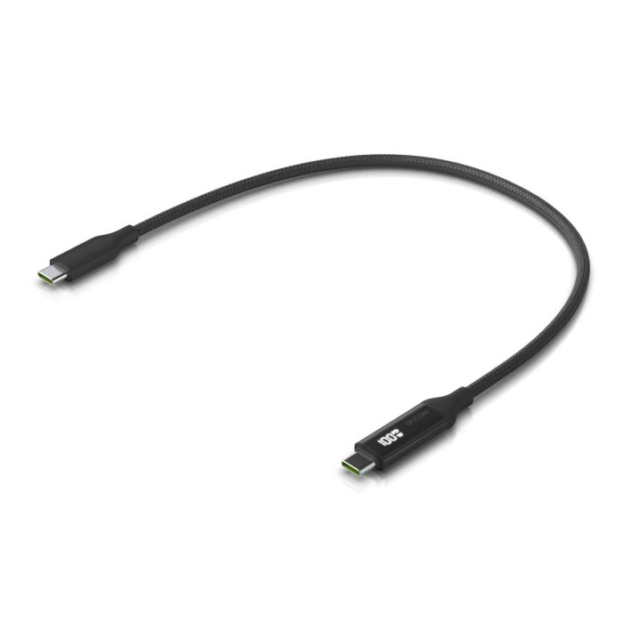 Ubiquiti USB-C Cable with Charge Display - UACC-Cable-USB-100W-0.3M-BK