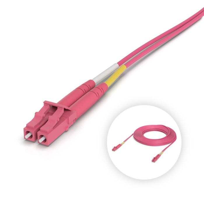 Ubiquiti OM4 Duplex LC UPC Fiber Patch Cable - UACC-OFC-M2-LULU-15M