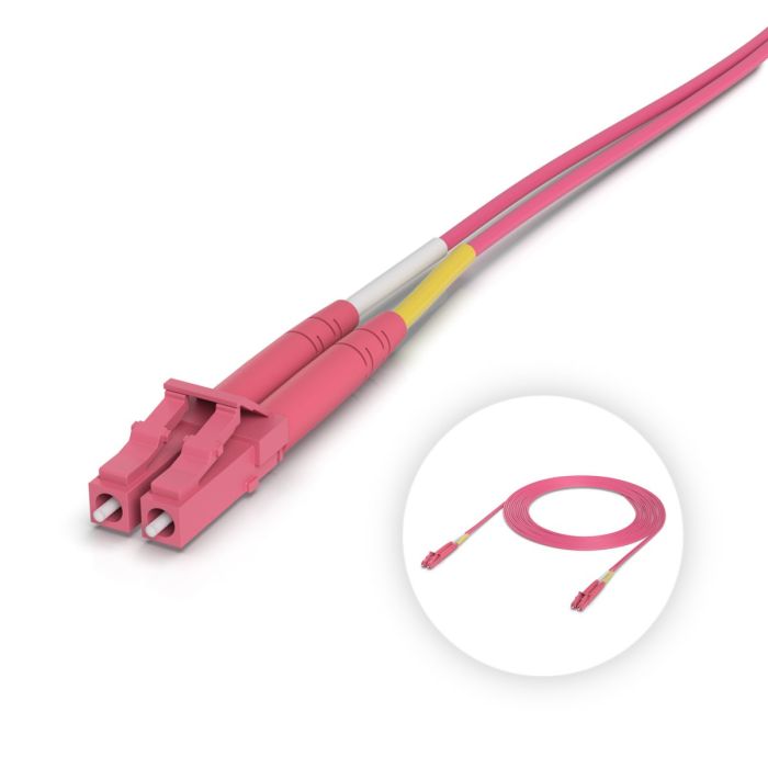 Ubiquiti OM4 Duplex LC UPC Fiber Patch Cable - UACC-OFC-M2-LULU-3M-50
