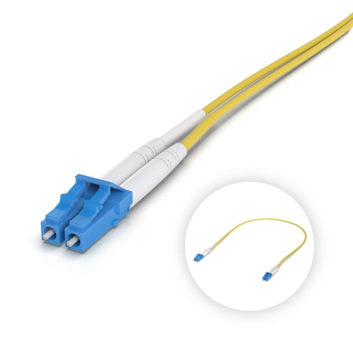 Ubiquiti OS2 Duplex LC UPC Fiber Patch Cable - UACC-OFC-S2-LULU-0.5M-50