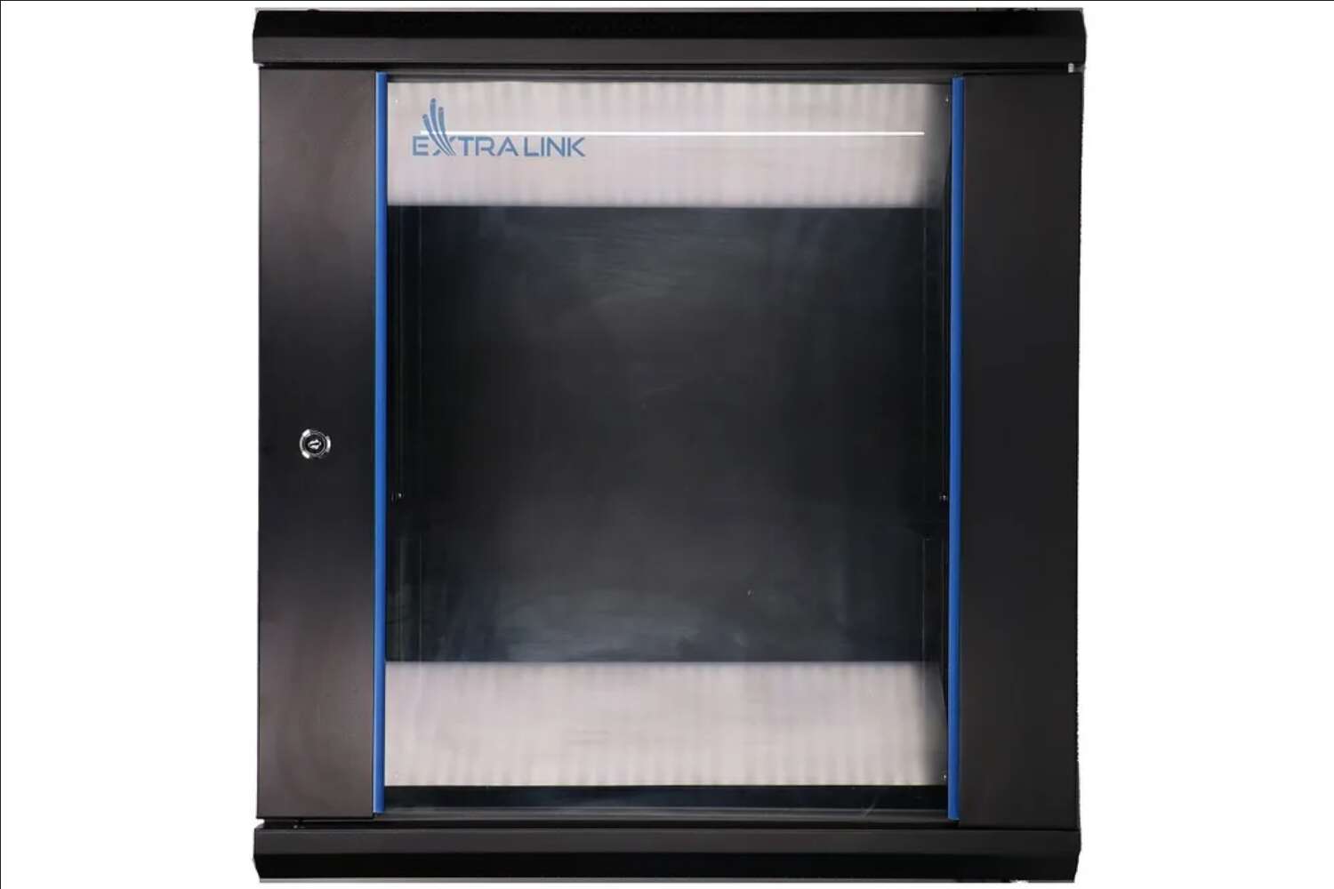 Extralink 12U 600x600 wall-mounted rack cabinet, black