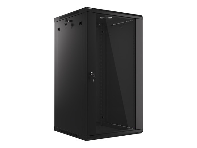 Lanberg :: Rack Cabinet 19” Wall-Mount 22U/600X600 (flat-pack) V2 Black LANBERG