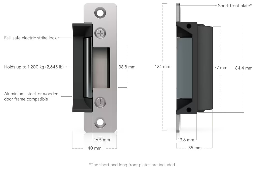 Ubiquiti Fail-Safe Strike Lock - UACC-Lock-Strike-Safe-15mm
