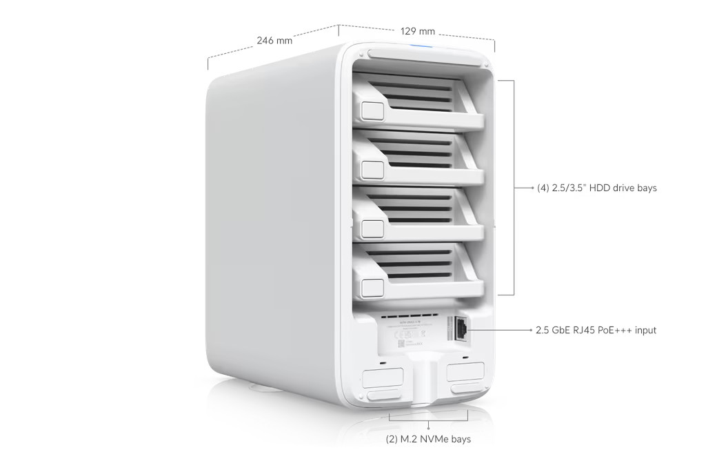 Ubiquiti UNAS 4 – UNAS-4-W - White