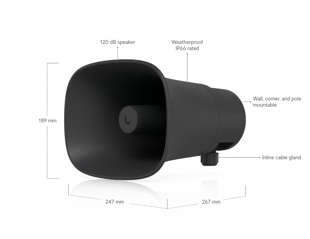 Ubiquiti - AI Horn Speaker - UP-AI-Horn-Speaker-B
