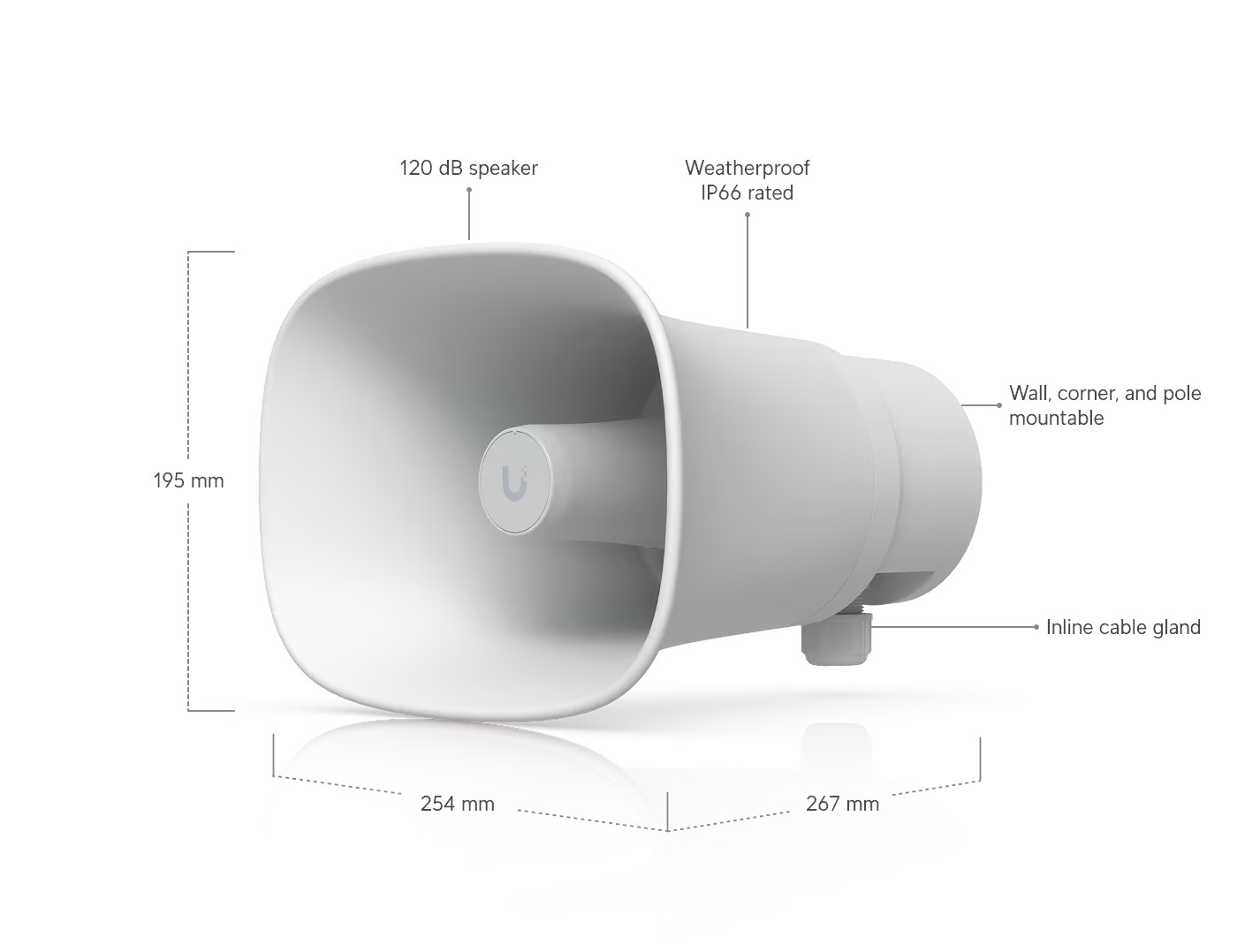 Ubiquiti UniFi AI Horn Speaker (UP-AI-Horn-Speaker-W)