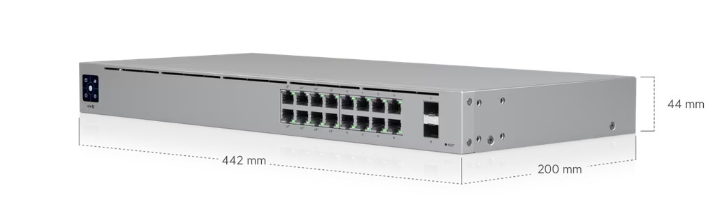 Ubiquiti Standard 16 PoE - Switch L2 16x 1GbE 2x SFP (USW-16-POE)
