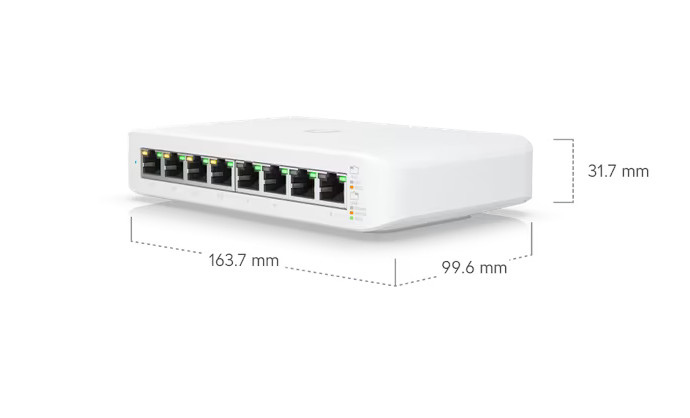 Ubiquiti Lite 8 PoE - Switch L2 8x 1GbE RJ45 (USW-Lite-8-POE)