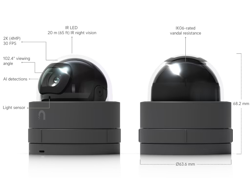 Ubiquiti G5 Dome Ultra UVC-G5-Dome-Ultra-B