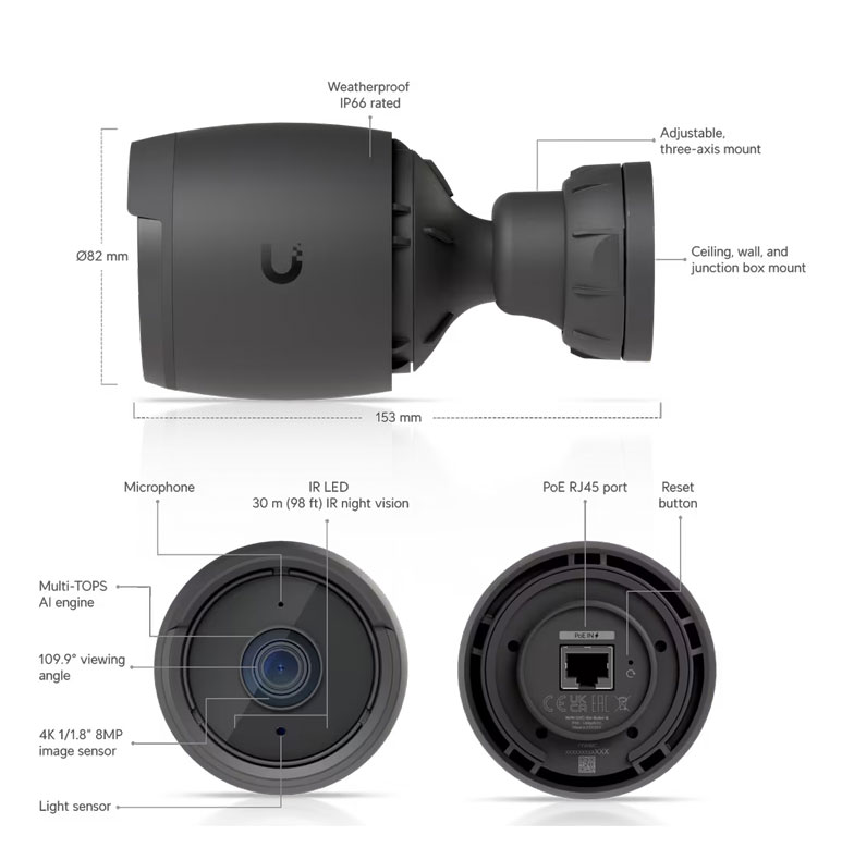 Ubiquiti G6 Bullet UVC-G6-Bullet-B