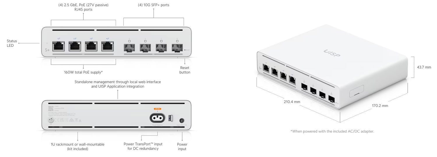 Ubiquiti UISP Switch Plus (UISP-S-Plus)